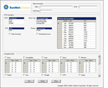 Utility savings web based application developed by SunNet Solutions.